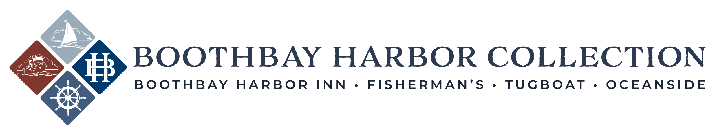 boothbay harbor collection lafayette hotels logo maine